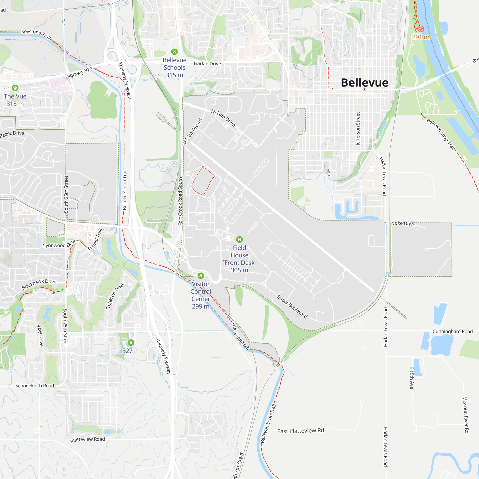 Field House Front Desk map