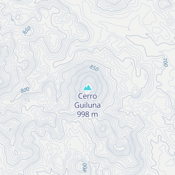 Map of Cerro Guiluna