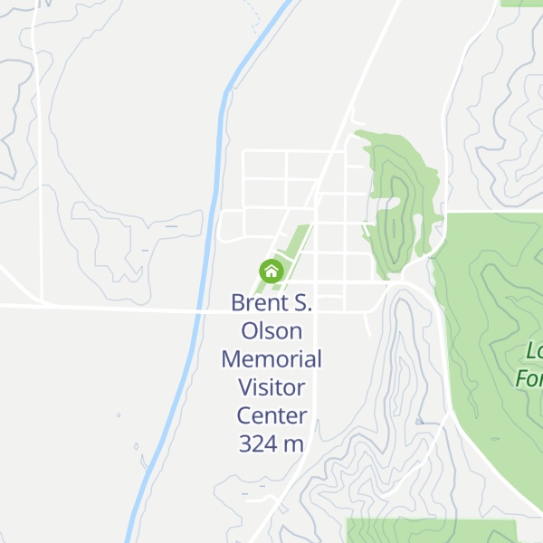 Map of Brent S. Olson Memorial Visitor Center