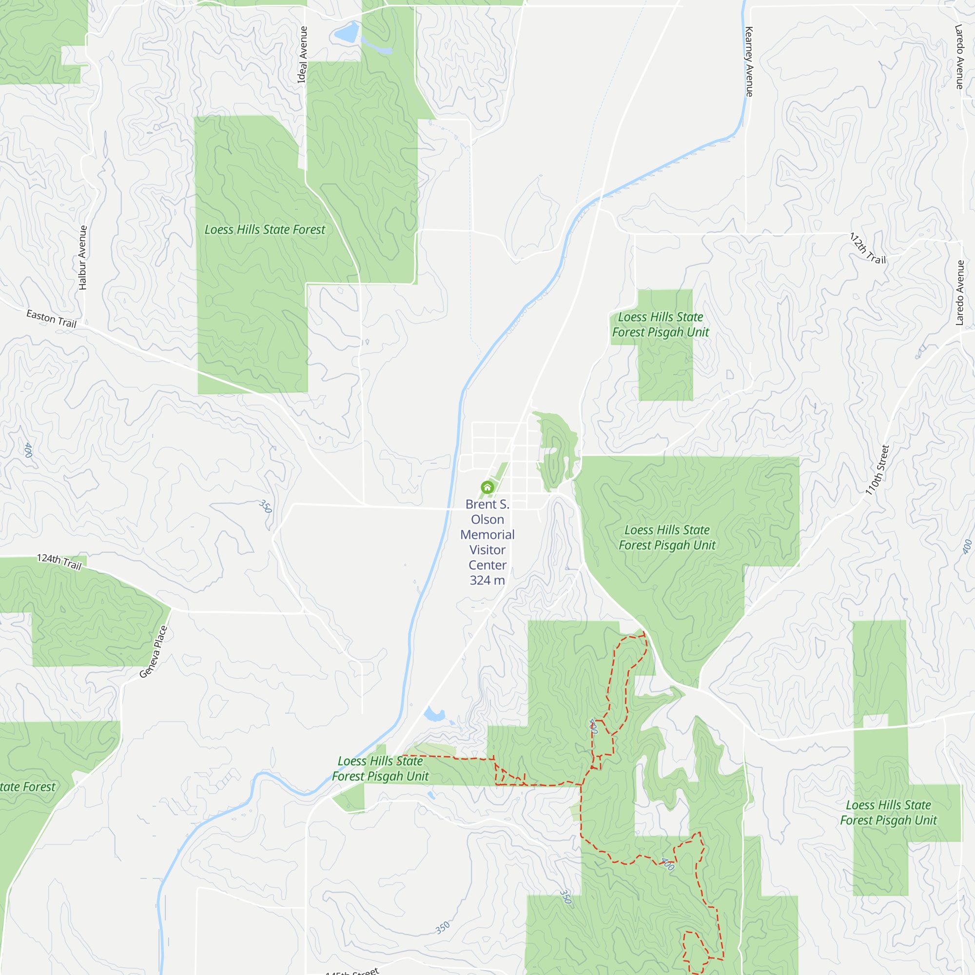 Brent S. Olson Memorial Visitor Center map