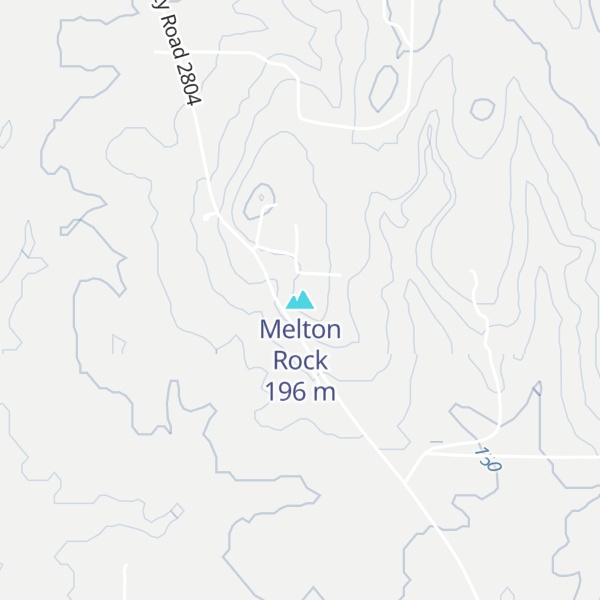 Map of Melton Rock