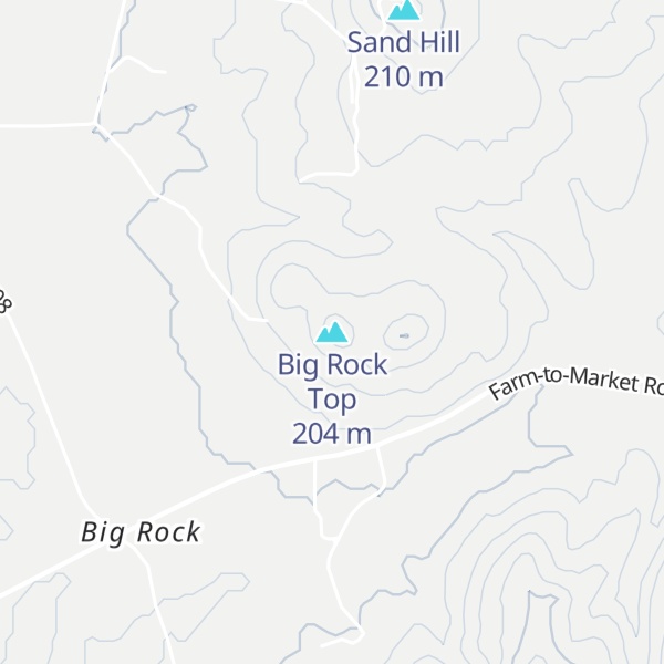 Map of Big Rock Top