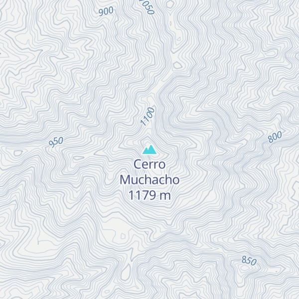 Map of Cerro Muchacho