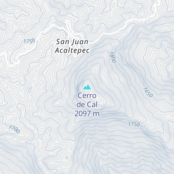 Map of Cerro de Cal