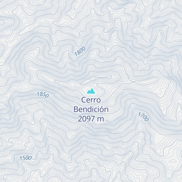 Map of Cerro Bendición