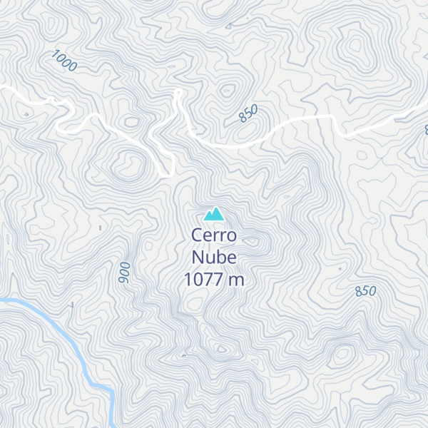 Map of Cerro Nube