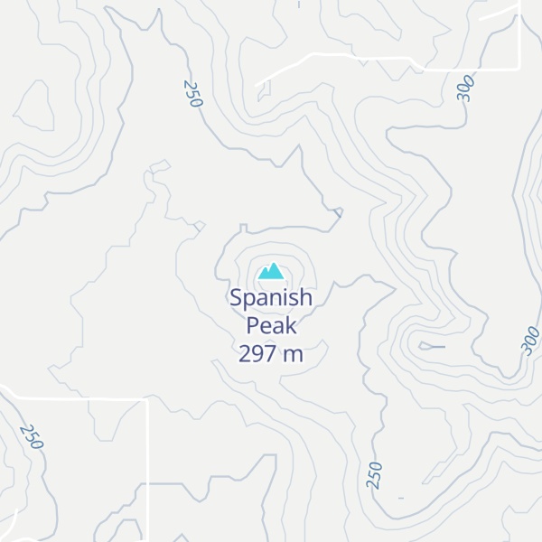 Map of Spanish Peak