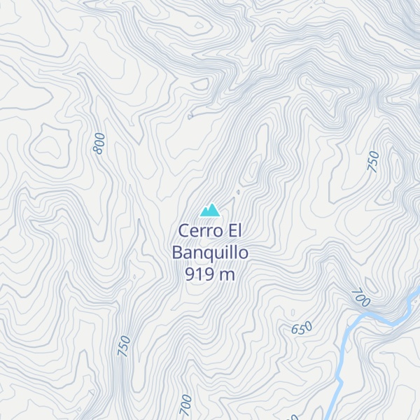 Map of Cerro El Banquillo