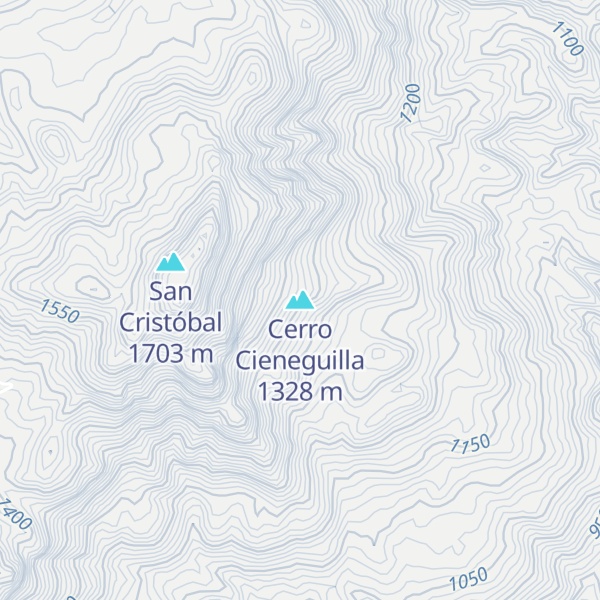 Map of Cerro Cieneguilla
