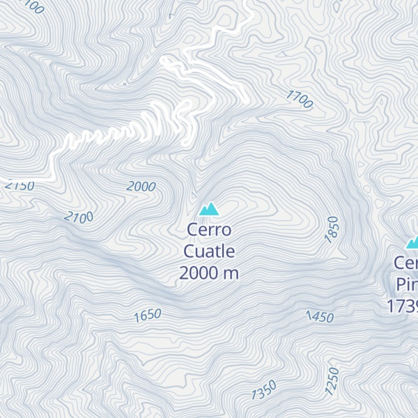 Map of Cerro Cuatle