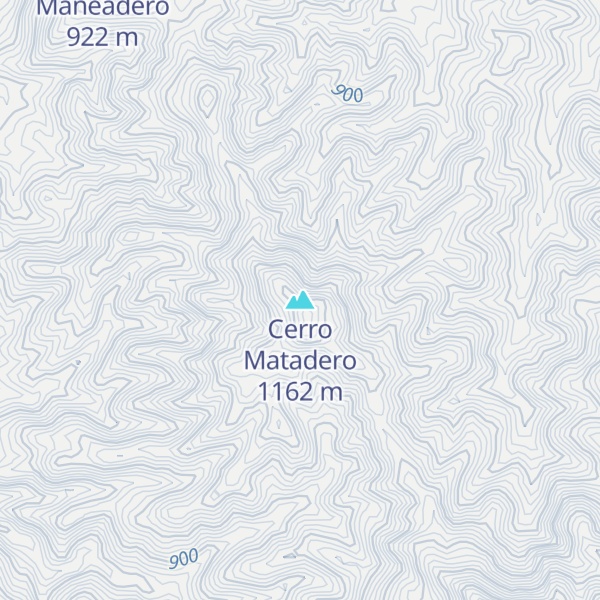 Map of Cerro Matadero