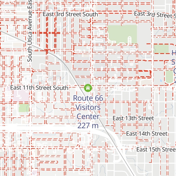 Map of Route 66 Visitors Center