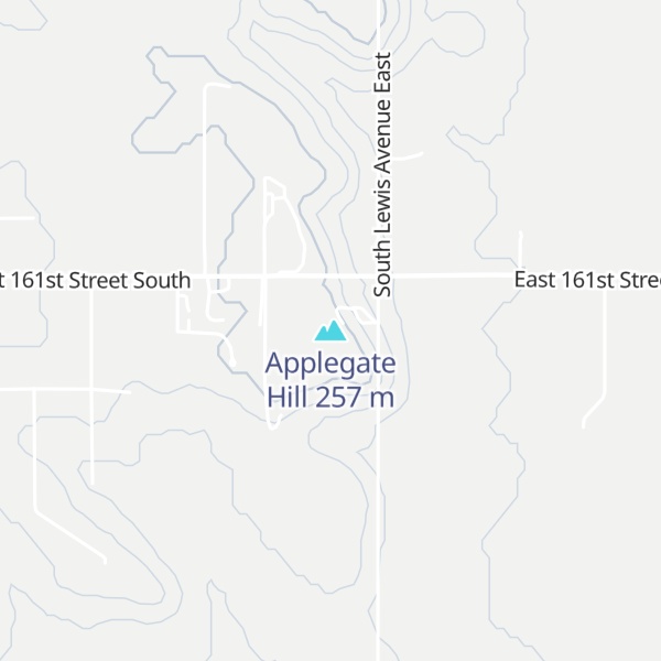 Map of Applegate Hill