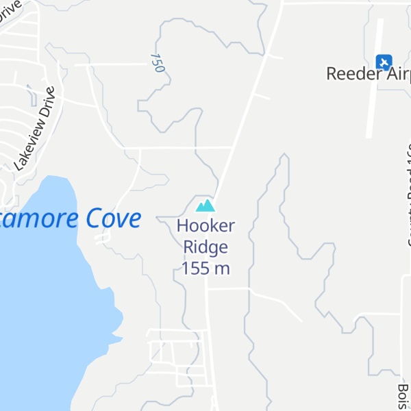 Map of Hooker Ridge