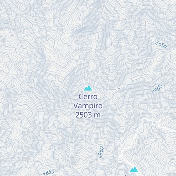 Map of Cerro Vampiro