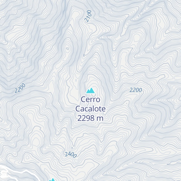 Map of Cerro Cacalote