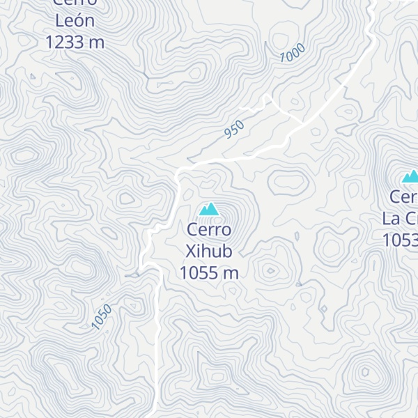 Map of Cerro Xihub