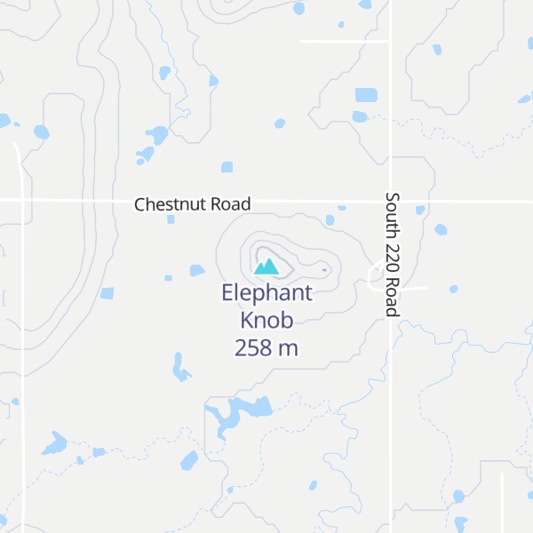 Map of Elephant Knob