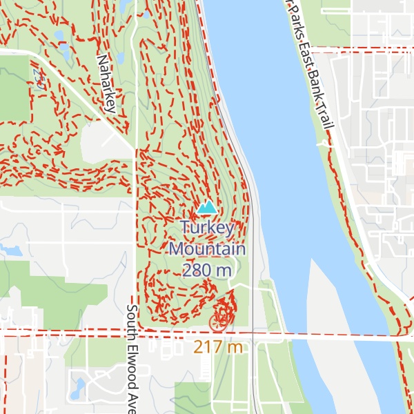Map of Turkey Mountain