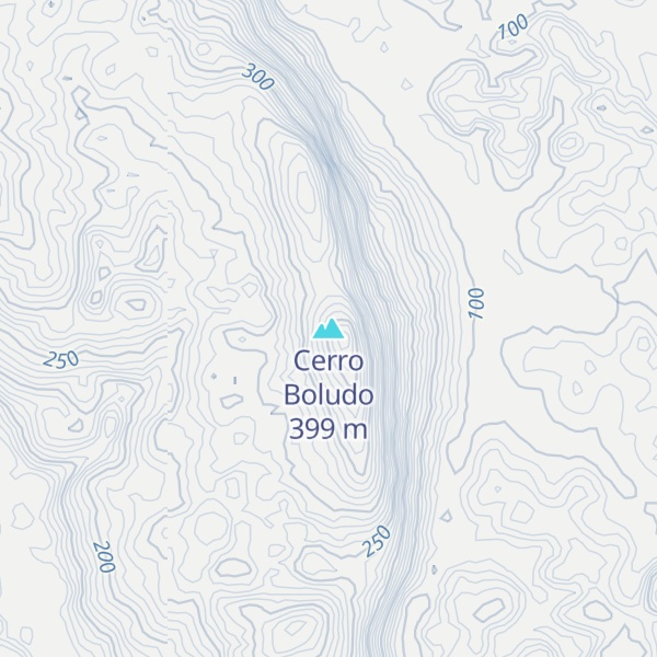Map of Cerro Boludo