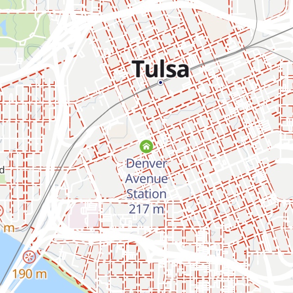 Map of Denver Avenue Station