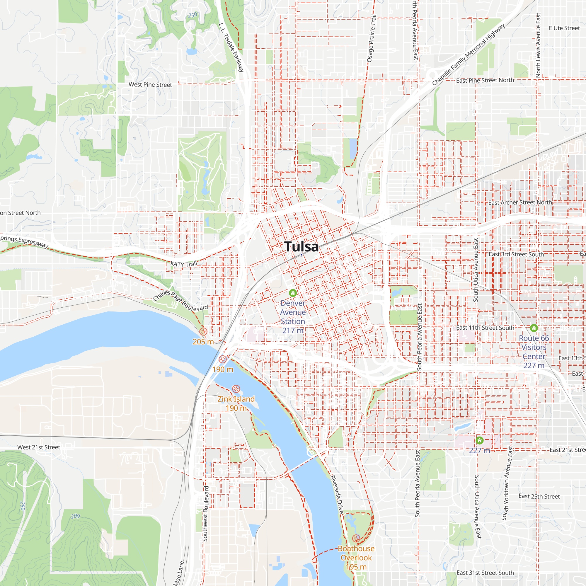Denver Avenue Station map