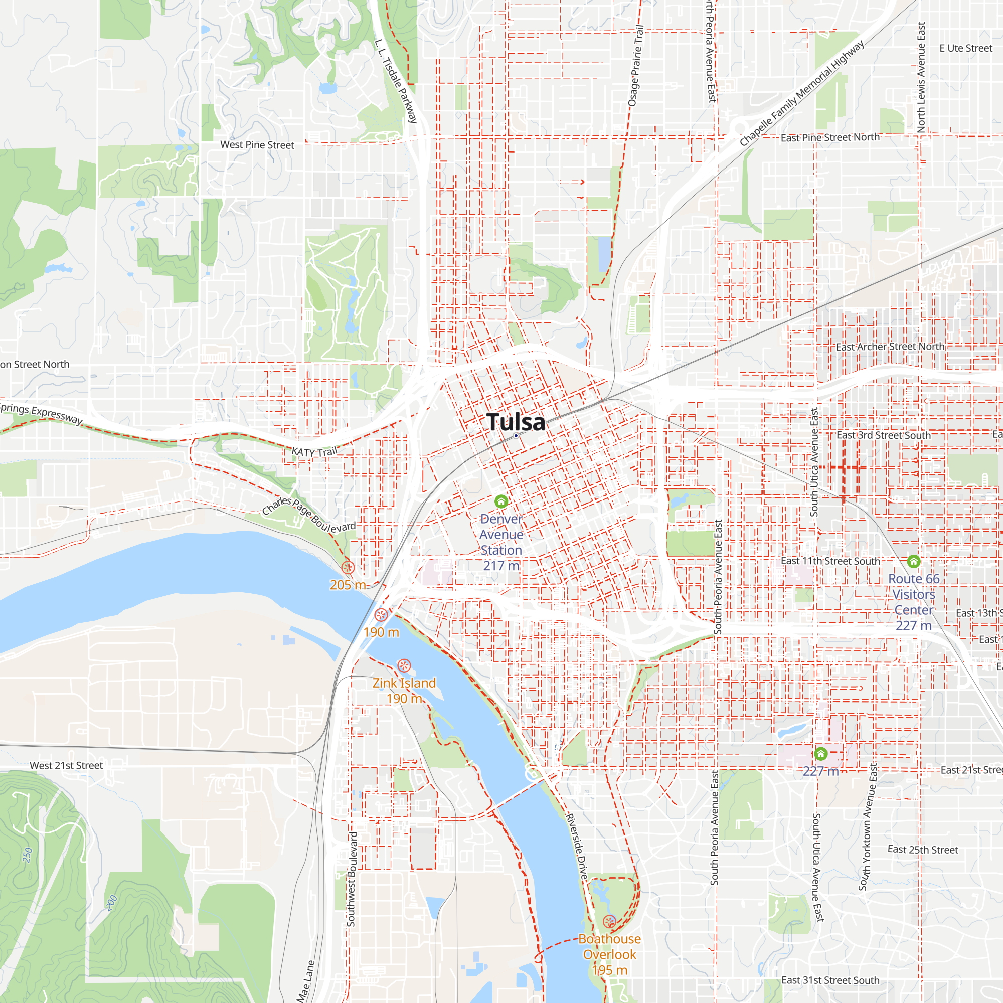 Denver Avenue Station map