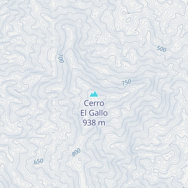 Map of Cerro El Gallo