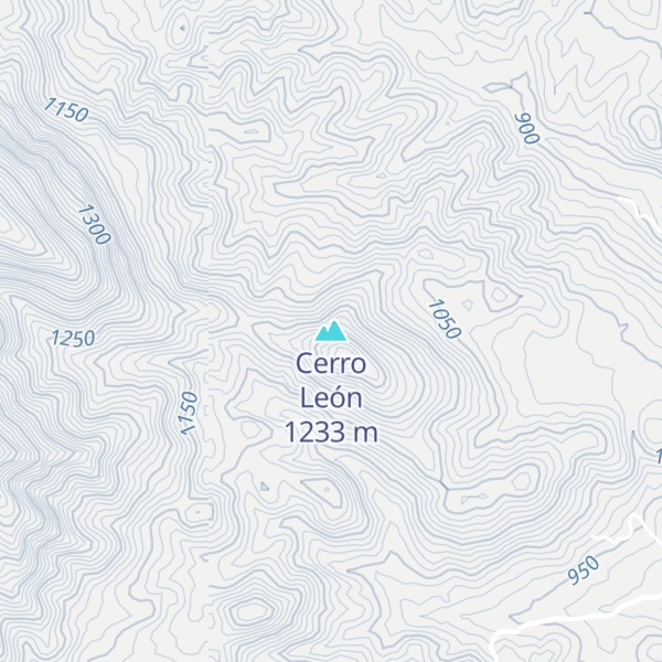 Map of Cerro León