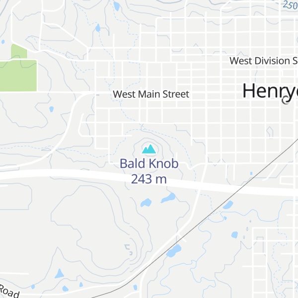 Map of Bald Knob
