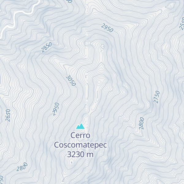 Map of Cerro Zempoaltepec