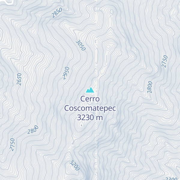 Map of Cerro Coscomatepec