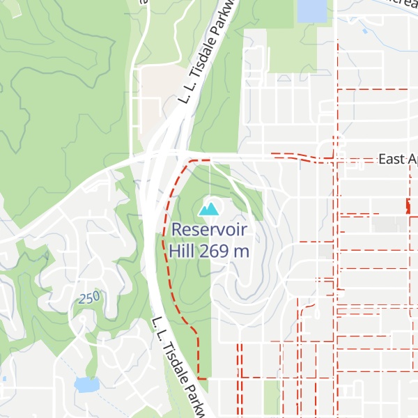 Map of Reservoir Hill