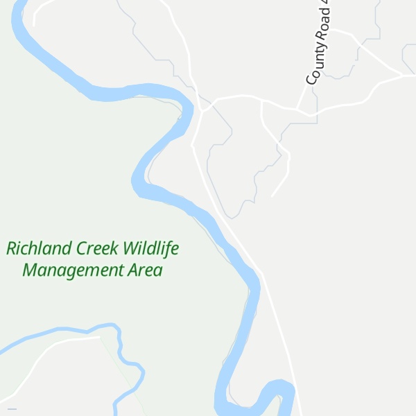 Map of Cox Bluff