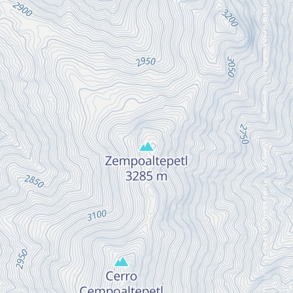 Map of Zempoaltepetl