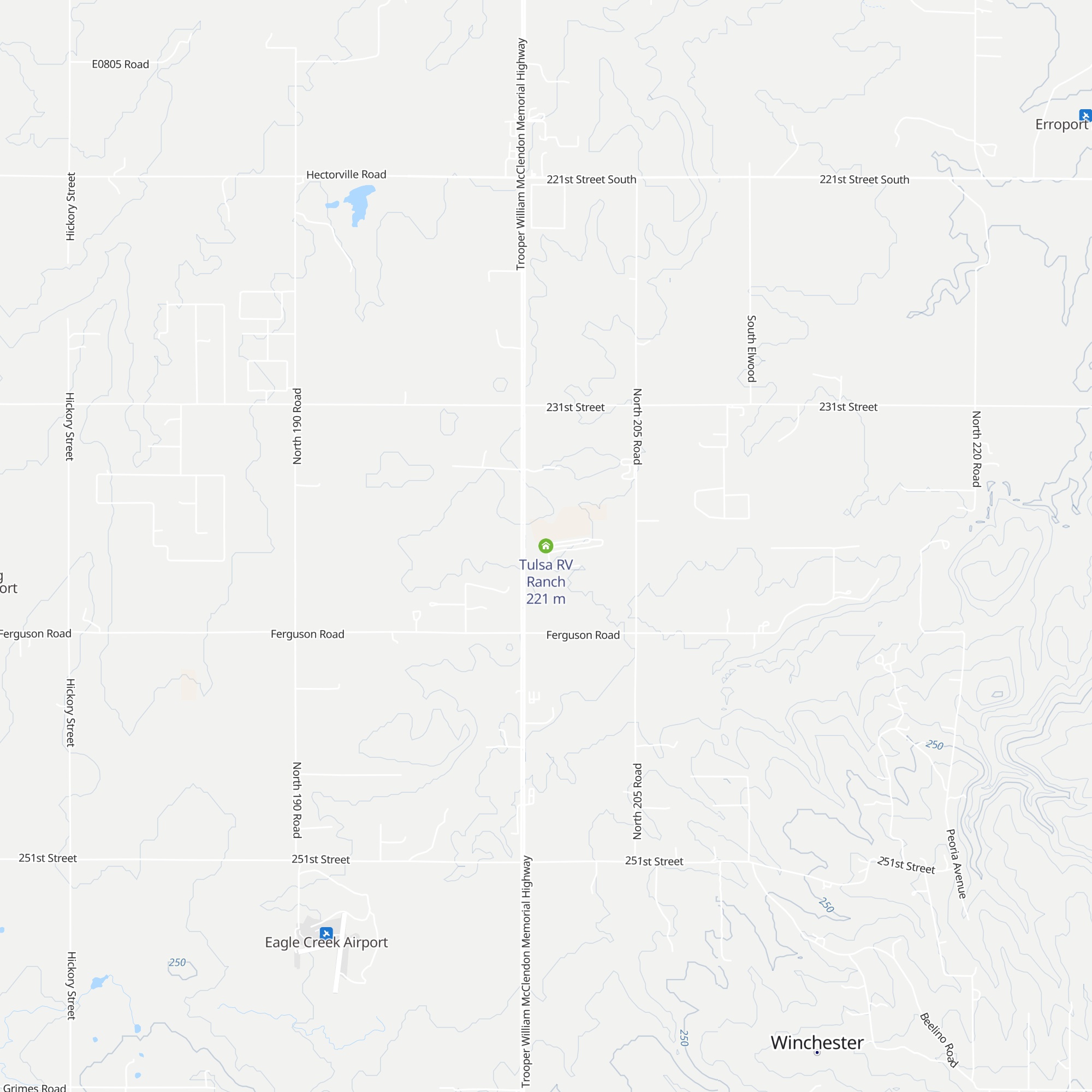 Tulsa RV Ranch map