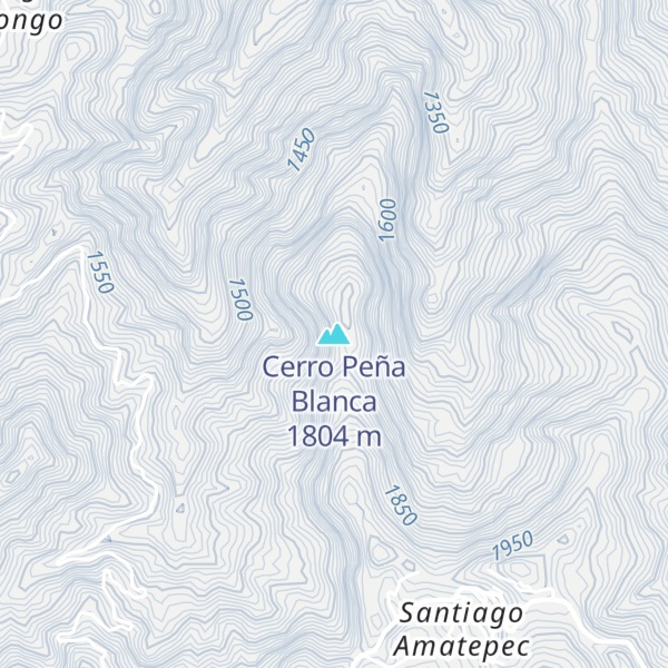 Map of Cerro Peña Blanca