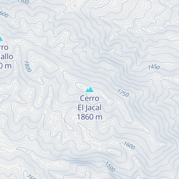 Map of Cerro El Jacal