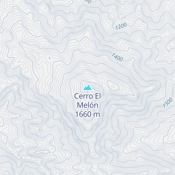 Map of Cerro El Melón