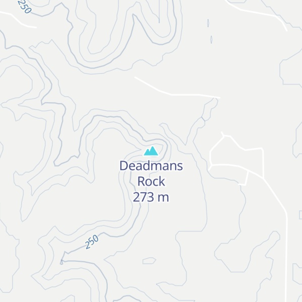 Map of Deadmans Rock