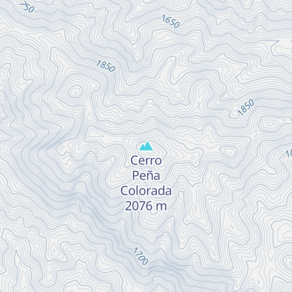 Map of Cerro Peña Colorada