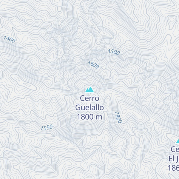 Map of Cerro Guelallo