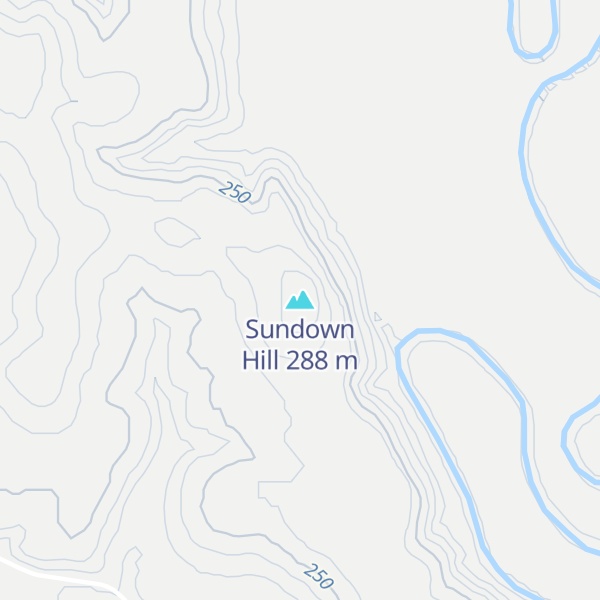 Map of Sundown Hill
