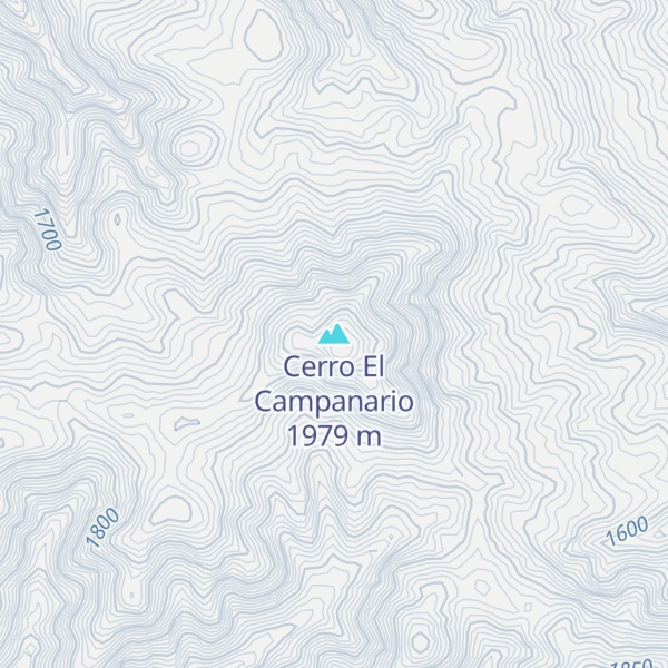 Map of Cerro El Campanario