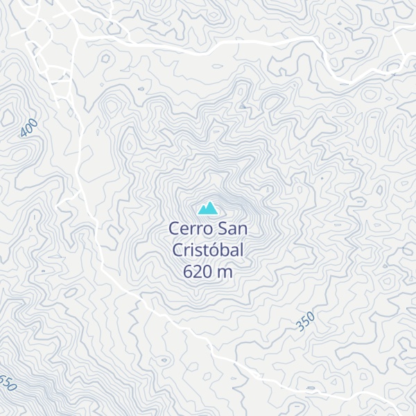 Map of Cerro San Cristóbal