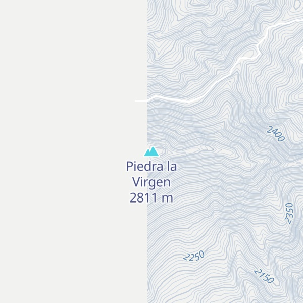 Map of Piedra la Virgen