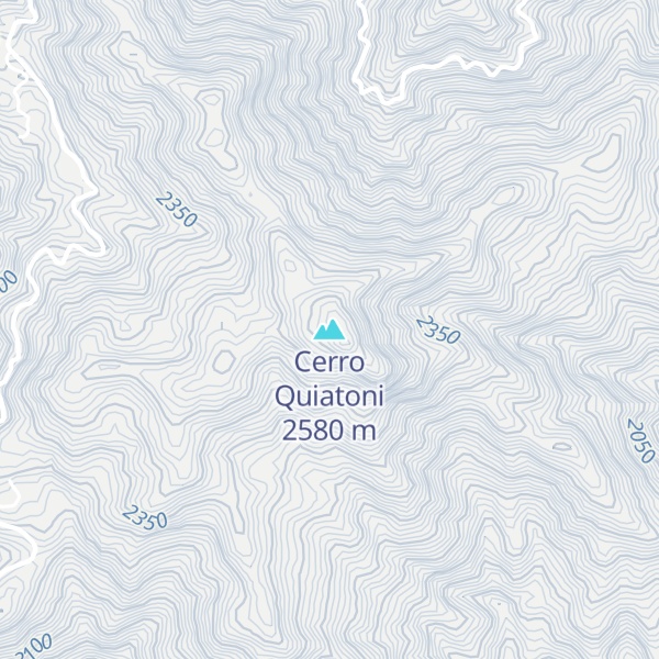 Map of Cerro Quiatoni