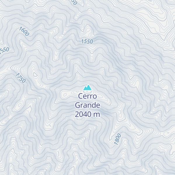 Map of Cerro Grande