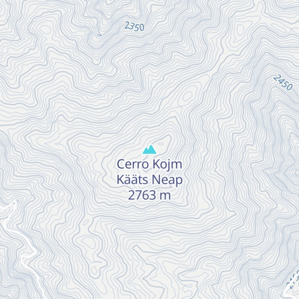 Map of Cerro Kojm Kääts Neap