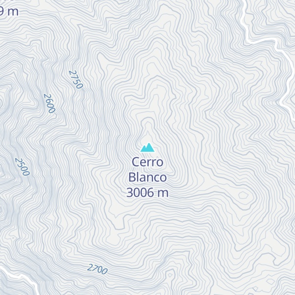 Map of Cerro Blanco